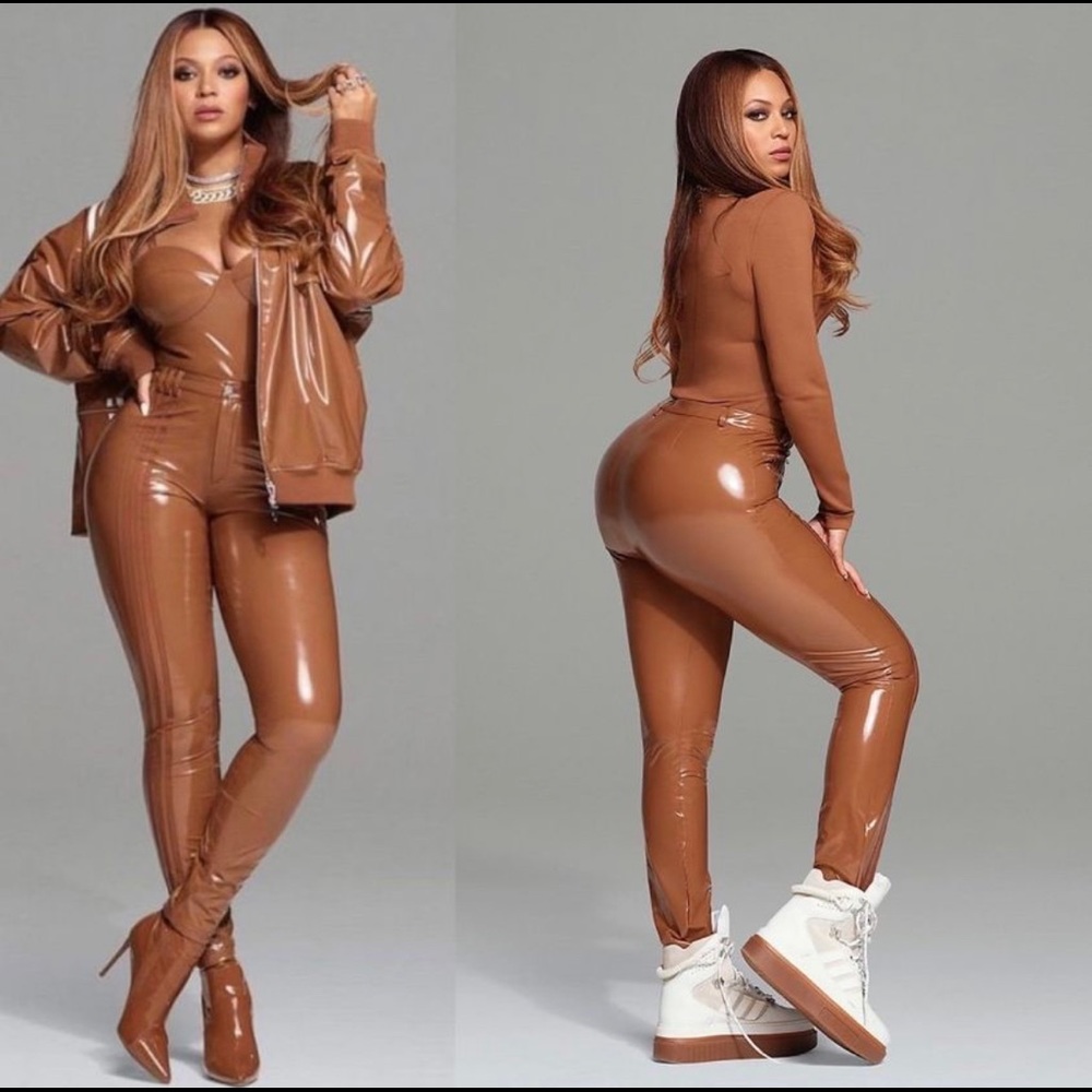 IVY PARK x Adidas Latex Pants in Wild Brown (new with tags)